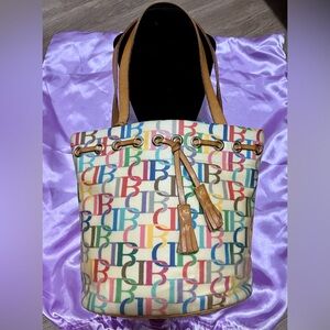 Dooney & Bourke Multicolor Logo Tote